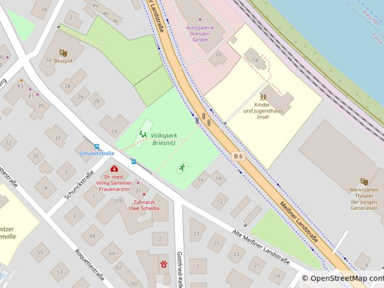 Kartenausschnitt zur Anfahrt